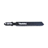 Makita Jig Saw Jigsaw Blade Bk - Bayonet Type - 5Pk Hcs Knife Edge / Leather < 5mm / Cardboard < 30mm / Foam < 50mm | SKU A-80416