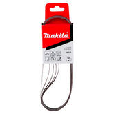 Makita Accessories - Abrasive Belt 120# - 9mm x 533mm - 5Pk | P-43290