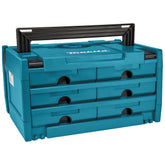 Makita - Makpac 3 - 6 Draw Bit Box Storage Case | P-84333
