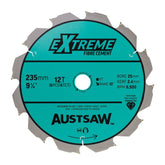Austsaw - 235Mm (9 1/4In) Polycrystalline Diamond Blade - 25/20Mm Bore - 6Pcd 6Tct Teeth