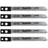 Makita - Jig Saw Blade NO:10S - Makita Type-5pk - Fine Fast Cut 3 - 50mm | A-85824