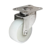 Richmond Rolling Solutions - S262 SWIVEL S/STEEL DUROLITE C/W WHITE NY WHEEL | 061SSIS262