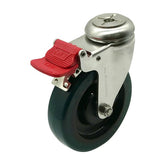 Richmond Rolling Solutions - S5518B RR5570 SWIVEL S/STEEL DUROLITE C/W BRAKE | 061SSPS5518B