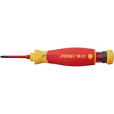 Wiha - Screwdriver With Bit Magazine Pocketmaxâ® Electric Mixed With 4 Slimbits, VDE 1000V Insulated | WH-45296