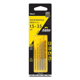 Alpha-5 Piece | Metric Alpha Gold Series Drill Refill Pack - 1.5- 3.5Mm
