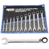 SP Tools - Spanner Set Roe Reversible Geardrive 11 Piece Metric | SP10111