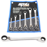 SP Tools - Spanner Set Double Geardrive Ring Reversible Metric 6 Piece | SP10406