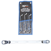 SP Tools - Brake & Clutch Spanner Set Ring 6 Point 75 Degree Offset 3 Piece | SP10423