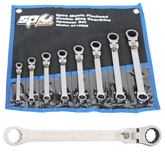SP Tools - Spanner Set Double Ring Geardrive Locking Flex Head 8 Piece Metric | SP10628