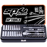 SP Tools - 1/4" Drive Socket Set 12 & 6 Point 43 Piece Metric/SAE | SP20101