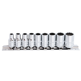 SP Tools - 1/4" Drive Socket Rail 12 Point 9 Piece SAE | SP20131
