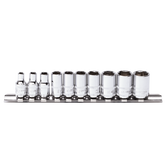 SP Tools - 1/4" Drive Metric Socket Rail 6 Point 10 Piece | SP20132