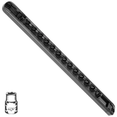 SP Tools - Workshop Socket Rail 1/4'Dr Holds 13 Piece Black | SP201RQM