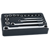 SP Tools - 3/8" Drive Socket & Spanner Set - 16 Piece E Torx | SP20210