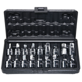 SP Tools - 3/8" Engine Service Oil Drain Plug Key Set 18 Piece | SP20215
