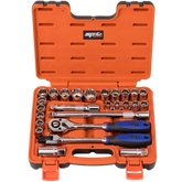 SP Tools - 1/2" Drive Socket Set 12 Point 26 Piece Metric/SAE in X-Case | SP20306