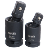 SP Tools - 3/8" Socket Set Impact Universal Joints (Pinless) and1/2" Drive 2 Piece Set | SP20389