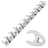 SP Tools - 3/8" Drive Flare Crowfoot Nut Wrench Rail Metric 10 Piece | SP20574