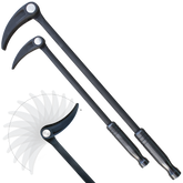 SP Tools - 406mm Auto Speciality Pry Bar Set 2 Piece Indexing Jaw + 559mm | SP30870