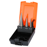 SP Tools - Cutting Tools HSS Step Drill Bits High Speed Steel Metric - 3 Piece Set | SP31398