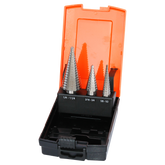 SP Tools - Cutting Tools HSS Step Drill Bits High Speed Steel SAE - 3 Piece Set | SP31399