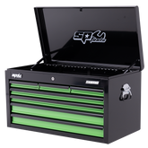SP Tools - Tool Box Sumo Series 7 Drawer Black/Green | SP40122