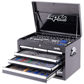 SP Tools - Toolkit 218 Piece Metric/SAE - Custom Series 7 Drawer Black Foamed | SP50121X