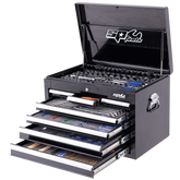 SP Tools - Toolkit 254 Piece Metric/SAE - Custom Series 7 Drawer Black Foamed | SP50123X