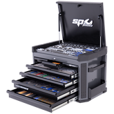 SP Tools - Toolkit 305 Piece Metric - Tech Series 7 Drawer Diamond Black Foamed | SP50132DX