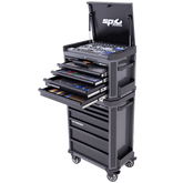 SP Tools - Toolkit 306 Piece Metric - Tech Series 14 Drawer Diamond Black Foamed | SP50139DX