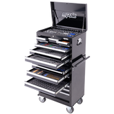SP Tools - Toolkit 549 Piece Metric/SAE - Custom Series 15 Drawer Black Foamed | SP50164X