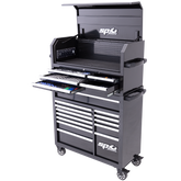 SP Tools - Toolkit 305 Piece Metric/SAE - Sumo Series Power Hutch 18 Drawer Black | SP50551