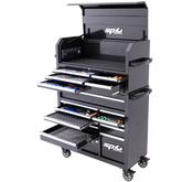 SP Tools - Toolkit 550 Piece Metric/SAE - Sumo Series Power Hutch 18 Drawer Black | SP50557