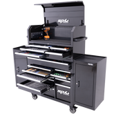 SP Tools - Toolkit 579 Piece Metric/SAE - Sumo Series Power Hutch 18 Drawer Black Foamed | SP50558X