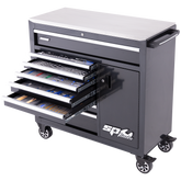 SP Tools - Toolkit 218 Piece Metric/SAE - Sumo Series Roller Cabinet 9 Drawer Black Foamed | SP50608X