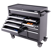 SP Tools - Toolkit 364 Piece Metric/SAE - Custom Series Roller Cabinet 11 Drawer Black | SP50615