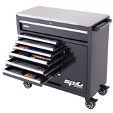 SP Tools - Toolkit 360 Piece Metric/SAE - Custom Series Roller Cabinet 9 Drawer Black | SP50616