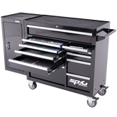 SP Tools - Toolkit 238 Piece Metric/SAE - Custom Series Roller Cabinet with Side Cabinet 11 Drawer Black Foamed | SP50626X