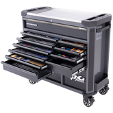 SP Tools - Toolkit 369 Piece Metric/SAE - Tech Series Roller Cabinet 13 Drawer Black Foamed | SP50765DX