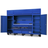 SP Tools - 128" Toolkit 1216 Piece Metric/SAE - USA Sumo Series Roller Cabinet Workstation Complete Including Overhead Blue | SP50870BL