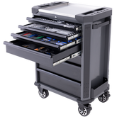 SP Tools - Toolkit 230 Piece Metric - Tech Series Roller Cabinet Starter Technician 7 Drawer Diamond Black Foamed | SP52525DX