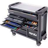 SP Tools - Toolkit 386 Piece Metric - Tech Series Roller Cabinet Trade Technician 13 Drawer Diamond Black | SP52635D