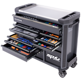 SP Tools - Toolkit 408 Piece Metric - Tech Series Roller Cabinet Master Technician 13 Drawer Diamond Black | SP52665D