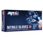 SP Tools - Workshop Gloves Disposable Nitrile Black - Large (Box 100) | SP68803
