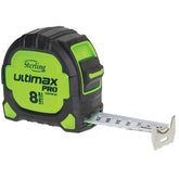 Sterling - 8m Ultimax Pro Tape Measure Easyread: Metric Magnetic Hook | TMFXE8027