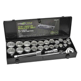 Typhoon Tools - Socket Set 27 Pc 3/4" Dr AF & Metric | 70015