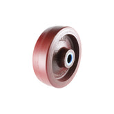 EHI - 150mm Red Urethane On Cast Iron Wheel Roller Bearing 600kg Capacity | W150X60PT15