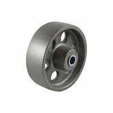 EHI - 100mm Grey Cast Iron Wheel Plain Bore 225kg Capacity | W16G100