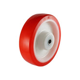 EHI - 125mm Red Urethane Stainless Steel Wheel Roller Bearing 300kg Capacity | W50R125SS