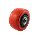 EHI - 100mm Red Urethane Wheel Precision Bearing 280kg Capacity | W84K100
